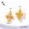 Colgante de estrella de cruz de diamante de arenisca de alta retención de color, colgante, pendientes DIY barrocos, collar, accesorios para el cabello