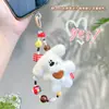 Boina Perro Chueco Familia Perro Chueco Feliz Cadena de Cuentas para Teléfono Llavero Colgante de Muñeco de Dibujos Animados Adorno de Muñeco Versátil
