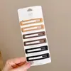 Presilhas de cabelo de alta qualidade estilo coreano em cores dopamina para mulheres, presilhas de bico de pato doces para franja, acessórios de cabelo