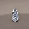 Yiluya s925 prata de lei pingente mantra seis palavras diy colar vintage acessórios de prata material pingente joias atacado