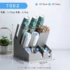 Portavasos de Papel de Acero Inoxidable Comercial, Estante Multifuncional de Almacenamiento para Cafetería, Portavasos, Popotes y Servilletas para Tienda de Té de Leche