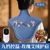 Protector de Hombro y Cuello con Sal Marina Calentado Eléctricamente Cobertura de Área Grande Compresa Caliente en Puntos de Acupuntura Bolsa de Sal Paquete de Compresa Caliente Moxibustión con Sal Marina Protección para Cuello y Hombro
