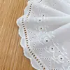 Renda Bordada Computadorizada Código de Barras Algodão Penteado Decoração Infantil Fábrica Renda de Linha de Algodão Solúvel em Água
