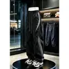 Pantalones Deportivos Casuales de Verano 2026 para Hombre, con Parches Rayados de Seda Helada, Pantalones Largos de Moda con Estilo Único