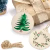 Punto de Venta al por Mayor Colgantes Creativos de Navidad Decoración Colgante para Árbol de Navidad DIY Etiquetas Decorativas de Regalo de Navidad