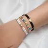 Estilo Bohemio Marino Aleación Corazón de Amor Cuentas de Arroz de Colores Cuentas Doradas Tejido Elástico Pulsera para Mujer Set de 3 Piezas