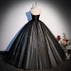 Estilo Bosque Arte Examen Vestido Negro 2026 Modelo Nuevo Super Hada Soñador Lujoso Falda Tutú Traje de Anfitrión para Performance en Solitario para Mujeres