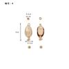 Coleção de Acessórios com Botões de Pérola Cobre Banhado Ouro Real Microincrustação Pulseira Colar DIY Feito à Mão Conexão em Espiral Fivela OT