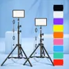 Luz de relleno LED con temporizador luz plana luz de ambiente portátil luz para fotografía luz para transmisión en vivo toma de fotos grabación de video en interiores