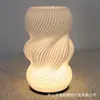 Suministro Exclusivo Transfronterizo de Lámpara de Mesa con Jarrón Creativo Impreso en 3D con Luz LED Tricolor, Adorno de Escritorio Personalizado, Luz Nocturna para Mesita de Noche de Dormitorio
