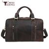 Fabricante Personalizado Masculino Couro Genuíno Bolsa de Viagem Curta Distância Mochila de Viagem Bolsa de Bagagem Simples Bolsa de Ombro Crossbody Bagagem