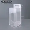 Caixa de armazenamento portátil de parede sem furos para luvas descartáveis, cobre-sapatos de acrílico transparente, máscaras magnéticas e organizador de chapéus