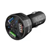 Carregador de carro QC3.0 cabeça de carregamento rápido 3 USB carregador de celular para carro um para três carregador de carro