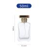 Em estoque frasco de perfume transparente frasco vazio simples espessado frasco de perfume prensa spray frasco de vidro de fragrância portátil frasco de perfume