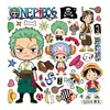 Adesivos bidimensionais Mercadoria de Anime One Piece Luffy Zoro One Piece Decoração DIY Diário Capa de Celular Cartão traseiro