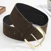 Cinturón Ancho Estilo Retro de Ante Sintético, Cinturón de Moda y Versátil para Mujer, Mismo Estilo que las Celebridades de Internet