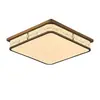 Lámpara de techo estética estilo JintangSong para sala de estar, luz rectangular simple para dormitorio principal, luminaria de espectro completo para protección ocular