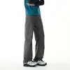 Pantalones de senderismo para hombre Niaojia Soft Shell Otoño Plegados Ligeros Ligeramente Acampanados Rectos Casuales Cimitarra Negro