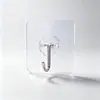 Gancho, Sem Furos, Gancho Adesivo, Adesivo Forte, Gancho de Aço Inoxidável, Prego Sem Rastro Atrás da Porta, Gancho Transparente para Cozinha Banheiro