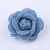 3.50cm tela de mezclilla flor de fábrica simulación flor de rosa flor pequeña agujero de flor zapatos sandalias y pantuflas sombrero de paja accesorios accesorios