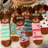 Calcetines de felpa lindos de dachshund para otoño e invierno, esponjosos y cómodos, engrosados para abrigar, de longitud hasta la pantorrilla, adecuados para usar en casa, calcetines accesorios estilo Lolita