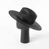 Sombrero Jazz de Paja de Papel de Ala Ancha Calado a Mano de Estilo Europeo y Americano, Moda Casual, Protector Solar para Playa al Aire Libre, Sombrero de Paja Rojo de Moda