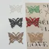 Pegatinas Transfronterizas de Nuevo Dibujo Animado con Patrón de Pedrería, Accesorios para Ropa, Pegatinas Decorativas de Mariposa con Pedrería para Manualidades DIY