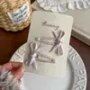 Tecido Doce Colorido Pérola Laço Presilha BB Infantil Elástico de Cabelo Franja de Menina Presilha de Cabelo Elástico Acessórios de Cabelo Estilo Coreano
