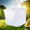 Balde Dobrável de Plástico Macio de 5L Saco de Armazenamento de Água Quadrado Transparente para Exterior Portátil Chaleira de Água Torneira Preço Especial