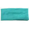 Diadema de punto de algodón acanalado elástico absorbente de sudor de color liso de ala ancha transfronteriza para yoga y deportes, para lavarse la cara y atarse el pelo