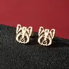 Pendientes para Perro y Gato INS Lindos Pendientes de Animales para Hombres y Mujeres Acero Inoxidable Cortados Pendientes Multiestilo