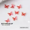 Arte de Uñas Lazo Pequeño 3D Colorido Mini Lámina de Resina Mariposa Pedrería Estilo Mixto Calcomanía para Uñas Decoración Paquete de Materiales con Pedrería