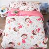 Amazon Juego de Ropa de Cama Transfronterizo Europeo y Americano Serie de Una Pieza Funda Nórdica Tejido Cepillado Transpirable Anime Lujo Ligero