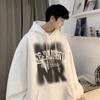 Suéter pesado de 340g para hombre, primavera y otoño, estilo retro americano, moderno, con capucha, oversize, callejero, rufián, chaqueta guapa