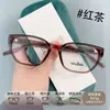 Tr90 Ojo de Gato Moderno Lisos Maquillaje Influencer Xiaohongshu Ins Armazones de Lentes Unisex Múltiples Colores Disponibles Venta al por Mayor Lote Mixto