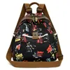 Mochila de Lona Colorida Tendência e Legal Venda Barata Transfronteiriça Mochila de Viagem Dupla Finalidade Feminina Antifurto Tecido Bolsa Escolar para Estudante Feminina