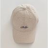 Gorra de Béisbol Bordada con Letras a Cuadros Liangfang 2025 para Niños, Primavera Temprana, Cara Pequeña/Grande, Visera Grande, Parte Superior Suave