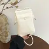 Estilo Artístico Coreano Transfronterizo Casual Moda Nueva Primavera 2026 Versátil para Mujer Simple Bolso de Hombro Cruzado para Teléfono