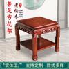 Hebei Nuevo Olmo Chino Florero Cabeza de Tigre Estante de Almacenamiento Almacenamiento de Balcón Pie de Bestia para Bonsái Estante Cuadrado Muebles Simples para Sala de Estar