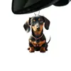Nuevo Colgante de Perro de Orejas Largas Plano de Acrílico Transfronterizo para Coche Decoración Dibujos Animados Artesanía Laiying