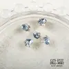 Decoraciones Brillantes para Uñas con Acabado, con Pedrería de Cristal de Alta Calidad con Forma de Huevo de Paloma, Pedrería con Forma de Azúcar Hielo y Pequeños Accesorios para Uñas Portátiles