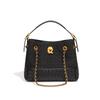 Bolsa Feminina de Ombro Único e Axila Estilo Pequeno e Fragrante de Alta Qualidade Bolsa Feminina Trançada de Cor Contrastante de Nicho Bolsa Saco Transversal de Grande Capacidade para o Dia a Dia
