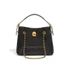 Bolsa de Corrente Estilo Pequeno Luxo em Camurça Fosca para Mulheres, Bolsa de Mão Tecida à Mão, Bolsa Tote, Bolsa de Ombro Único, Bolsa Transversal, Bolsa Quadrada Pequena