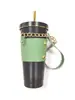 Nueva cubierta de taza portátil de cuero cubierta de taza portátil cubierta de taza de café de té de leche fácil de quitar cubierta de taza portátil