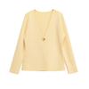 Exportación Transfronteriza Otoño 2025 Nuevo Estilo Europeo y Americano Moda Versátil Simple Casual Chaqueta Cardigan de Punto de un Botón