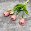 Flor de tulipán de simulación hidratante para manos ramo de tulipanes vestido de casa flor de simulación sesión de fotos flores falsas al por mayor