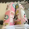Pantalones largos populares para pijama 2026, pantalones de paseo de verano holgados de nuevo estilo, pijama casero de dibujos animados lindos, se pueden usar afuera