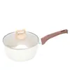 Amazon Transfronterizo Set Imitación Olla a Presión, Cualquier Combinación, Piedra Mármol Beige Cocina de Inducción Juego Universal Olla