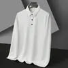 Camiseta de Manga Larga a Cuadros de Piña para Hombre Primavera y Otoño Camisa Polo Cuello Solapa t Camiseta Casual de Color Sólido Talla Grande Top Ropa de Hombre