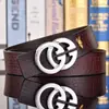 Cinturón de Cuero para Hombre de Moda Celebridad de Internet Tiktok Cinturón de Piel de Vaca Casual para Hombre Transfronterizo Cinturón Negro para Pantalones Hombres Cuadros